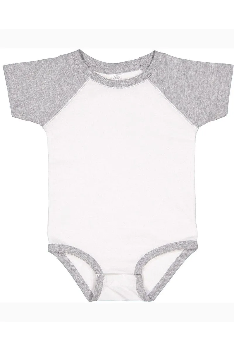 Rabbit Skins RS4430: Infant Baseball Fine Jersey Bodysuit