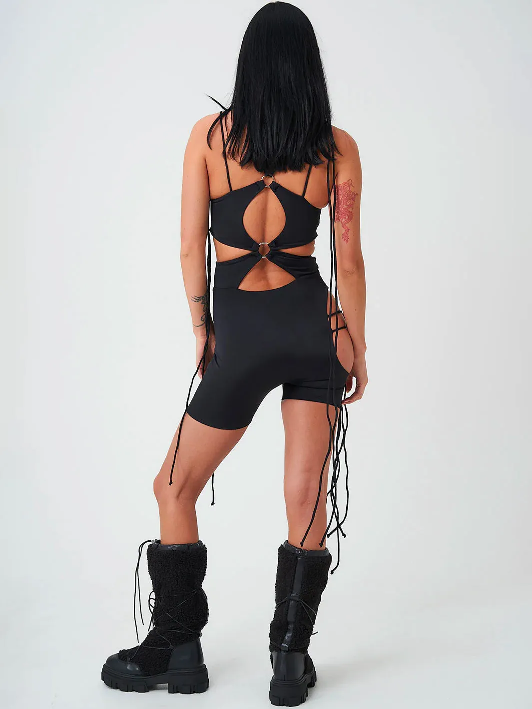 RAZOR BODYSUIT - BLACK