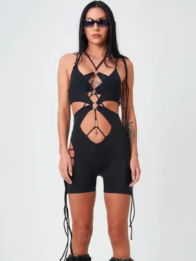 RAZOR BODYSUIT - BLACK