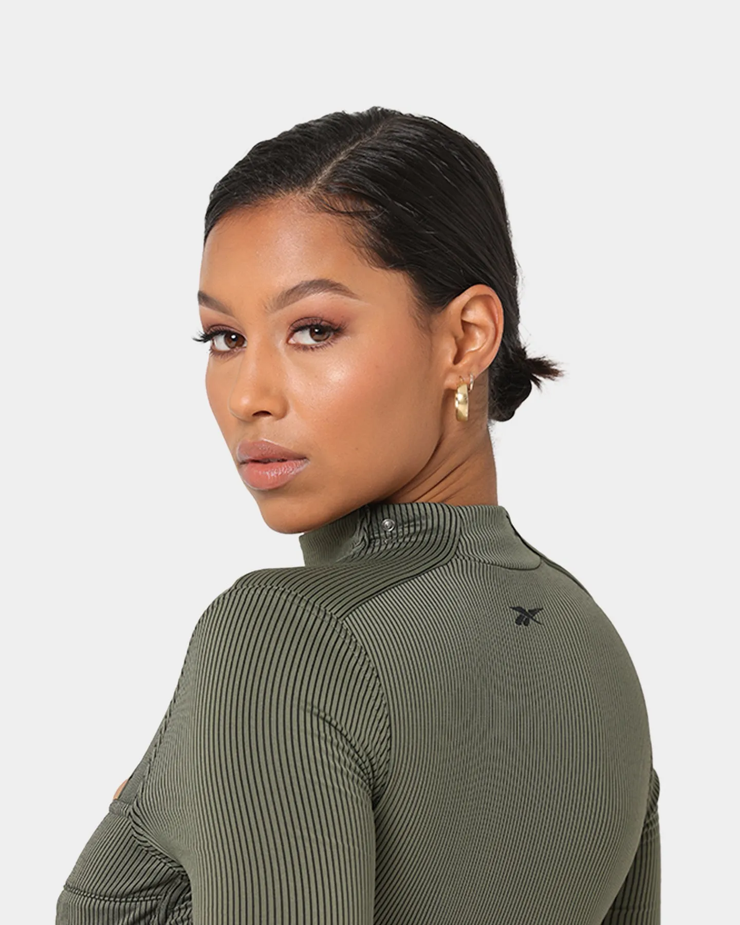 Reebok Women's Cardi B X Reebok Bodysuit Hunter Green