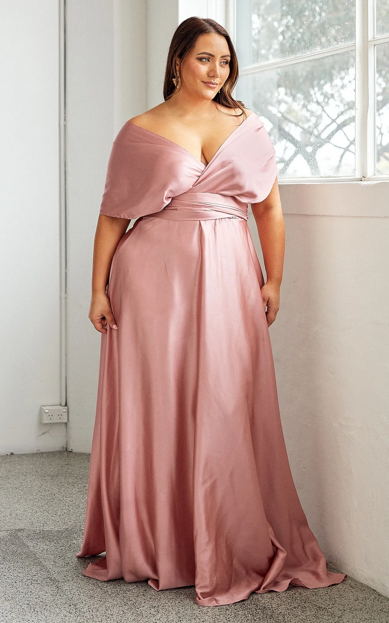 Roman Multiway Maxi Dress - Blush