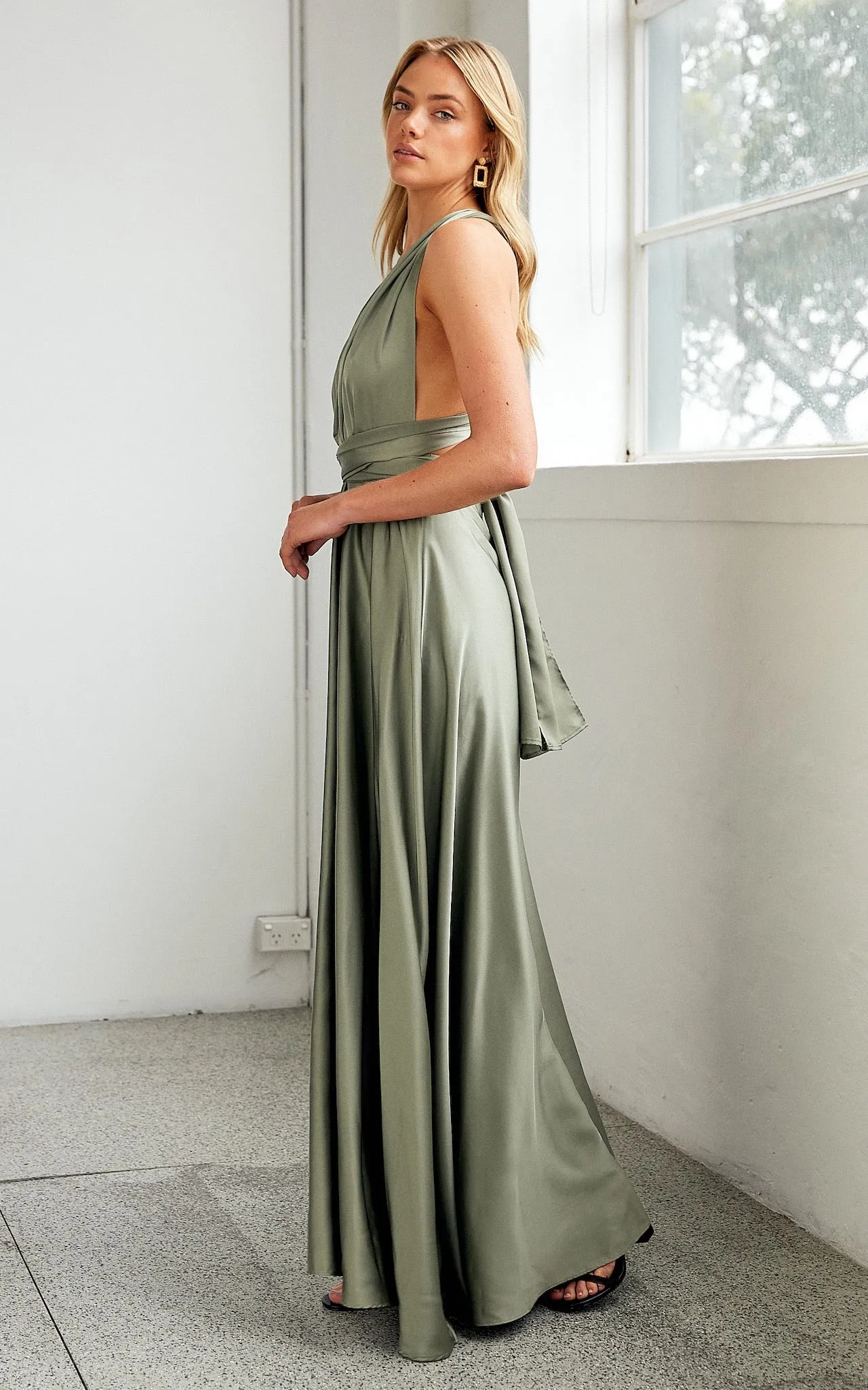 Roman Multiway Maxi Dress - Fern Green