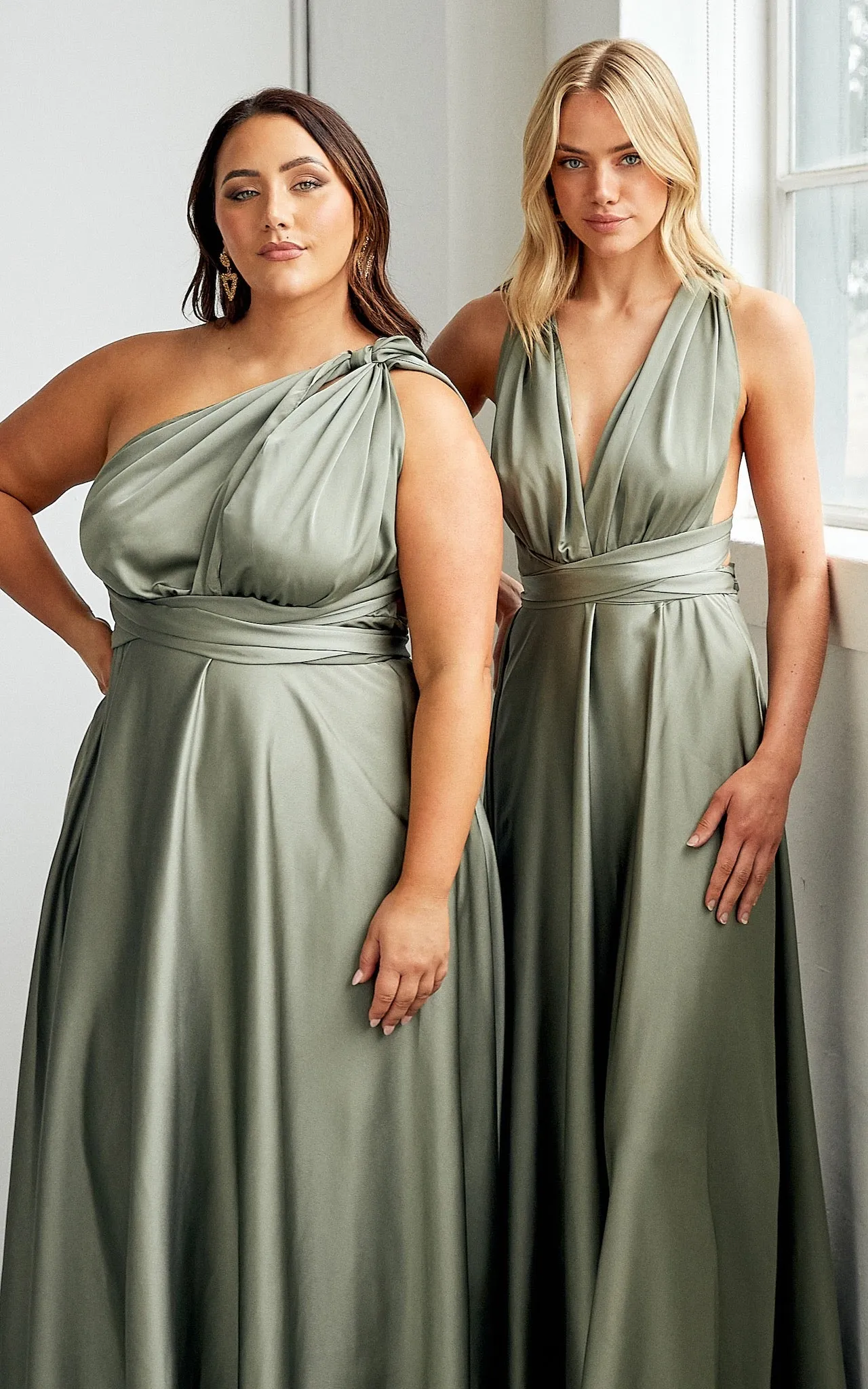 Roman Multiway Maxi Dress - Fern Green