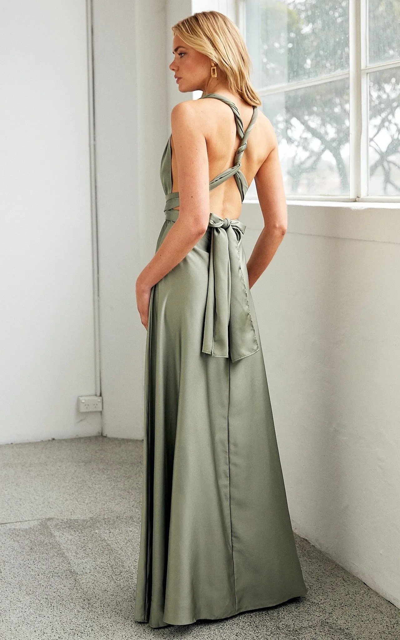 Roman Multiway Maxi Dress - Fern Green