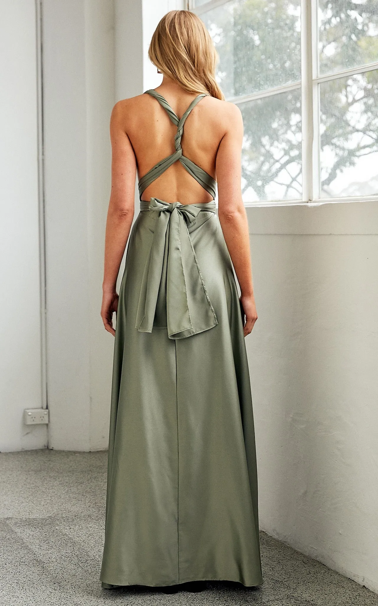 Roman Multiway Maxi Dress - Fern Green