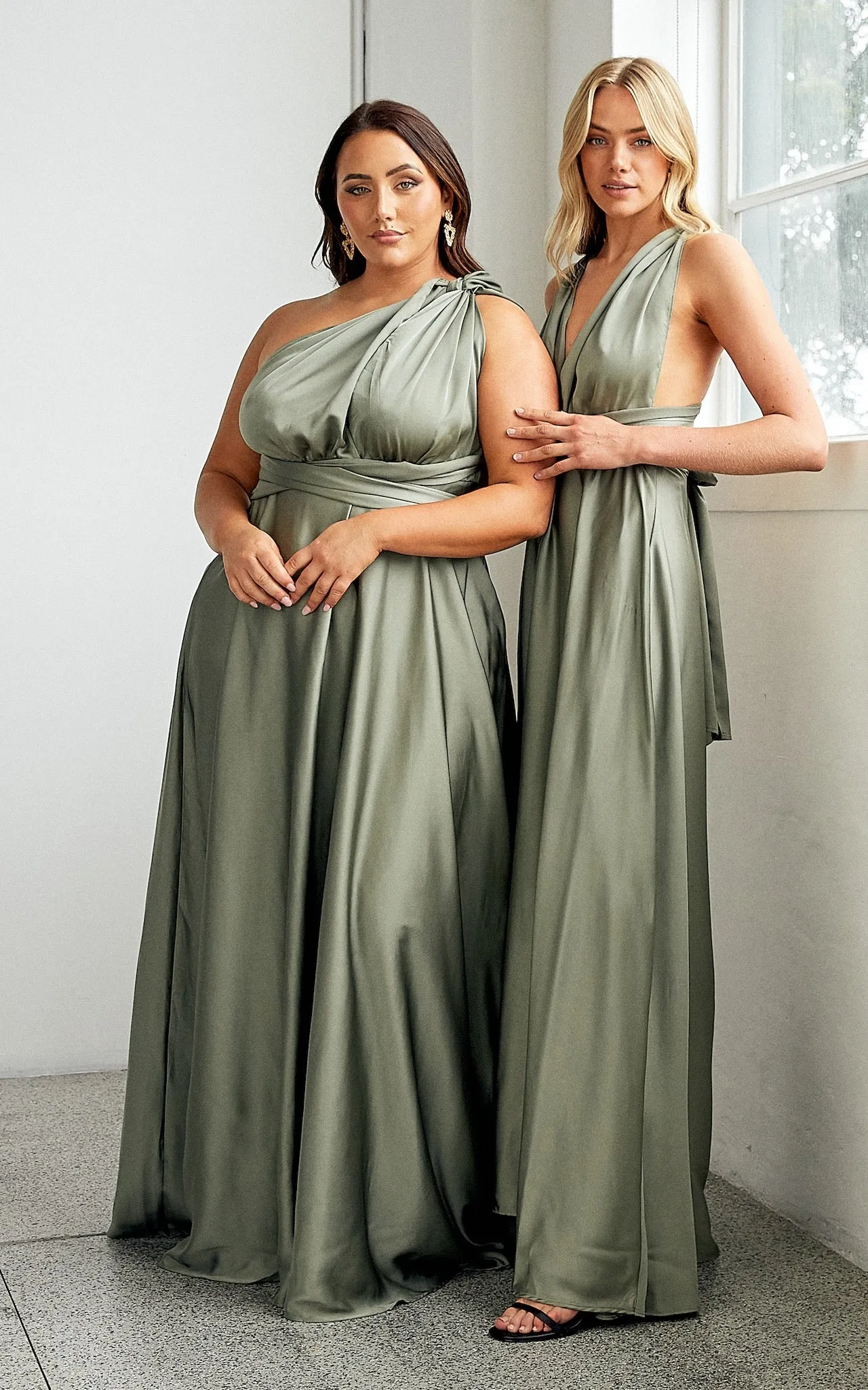 Roman Multiway Maxi Dress - Fern Green