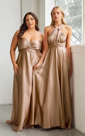 Roman Multiway Maxi Dress - Latte