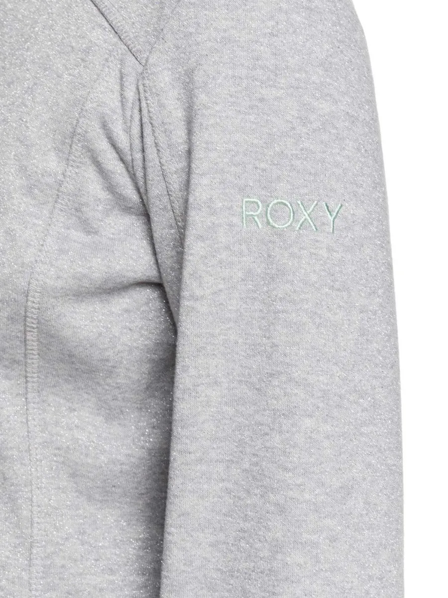 Roxy Women's Harmony Shimmer Zip-Up Mock Neck Fleece 2020