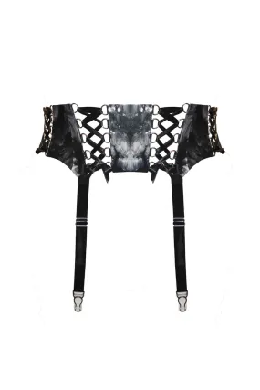 Rubi Suspender Latex Garter Belt