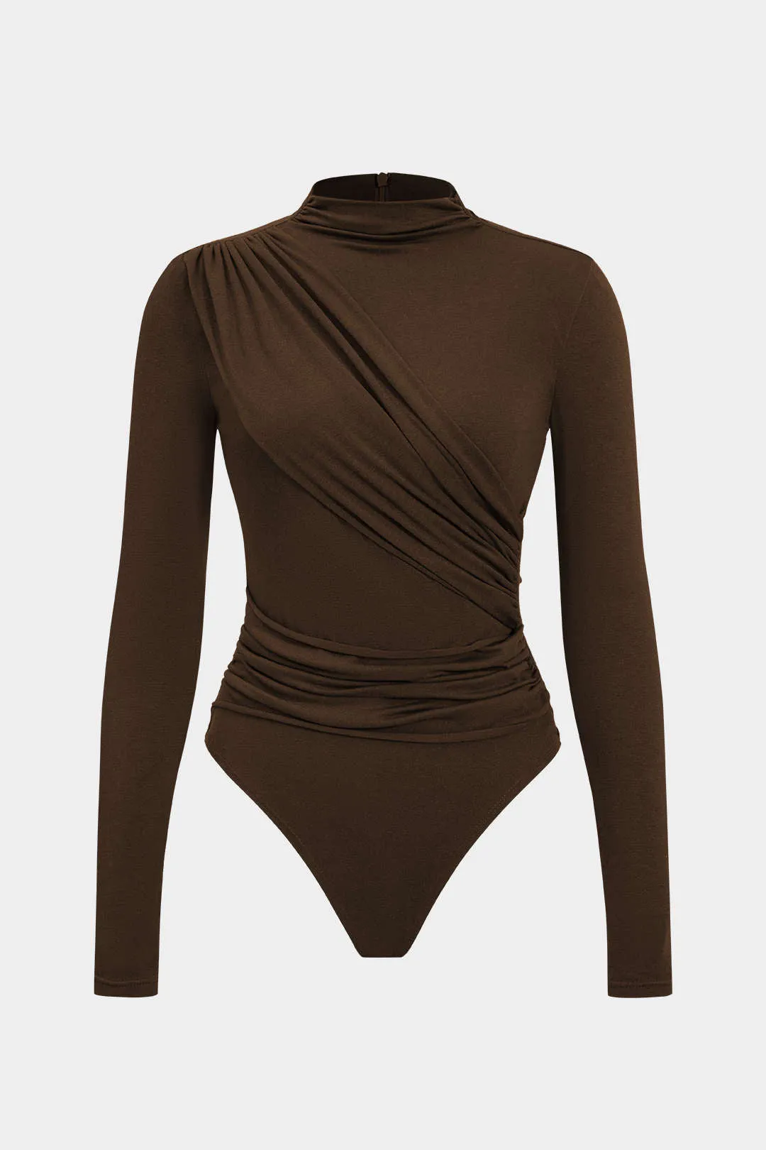 Ruched Long Sleeve Bodysuit