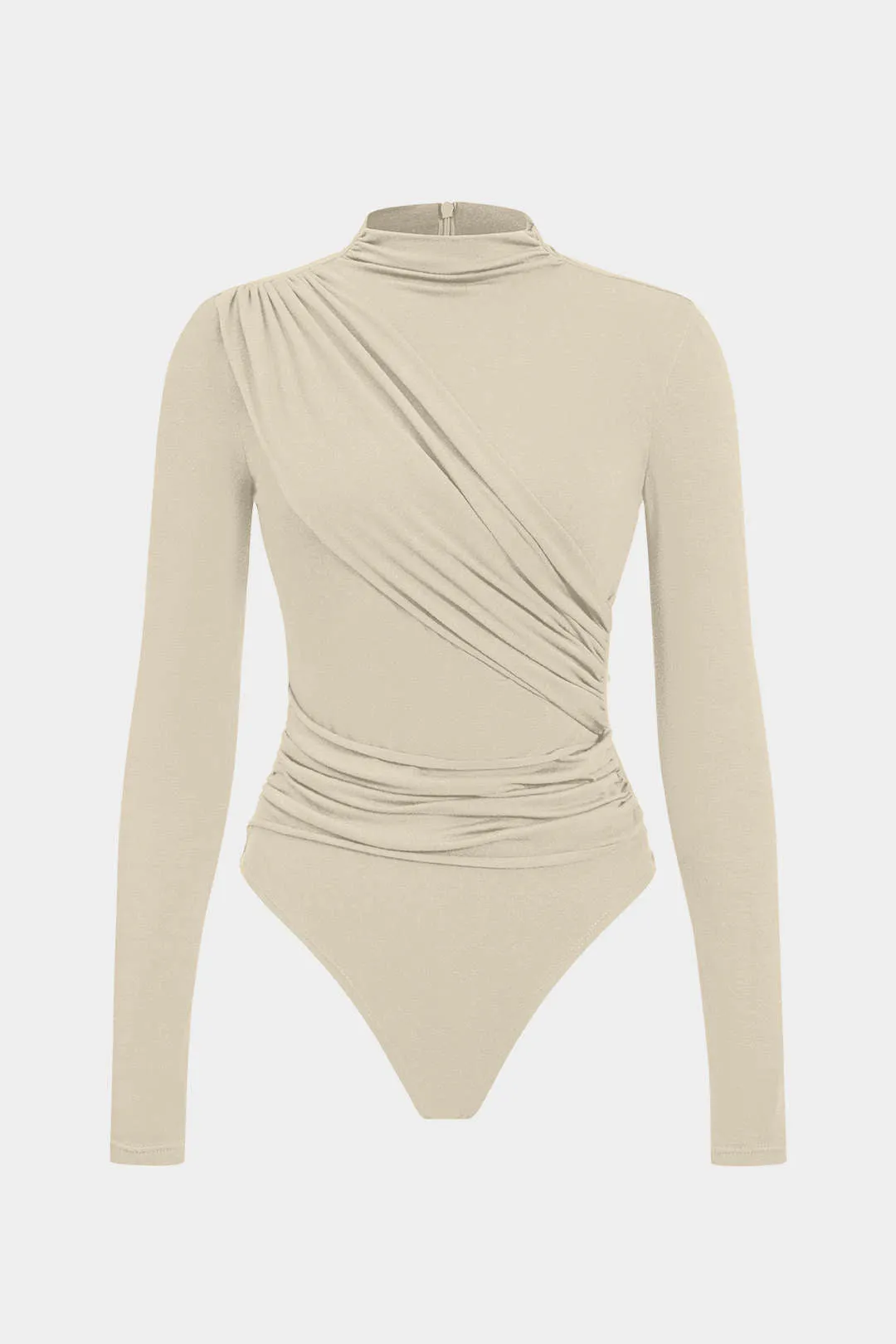 Ruched Long Sleeve Bodysuit