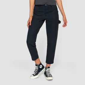 RVCA Recession Collection Slim Fit Trousers True Black - Womens