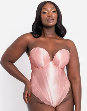 Scantilly Classique Plunge Strapless Padded Body Powdery Pink