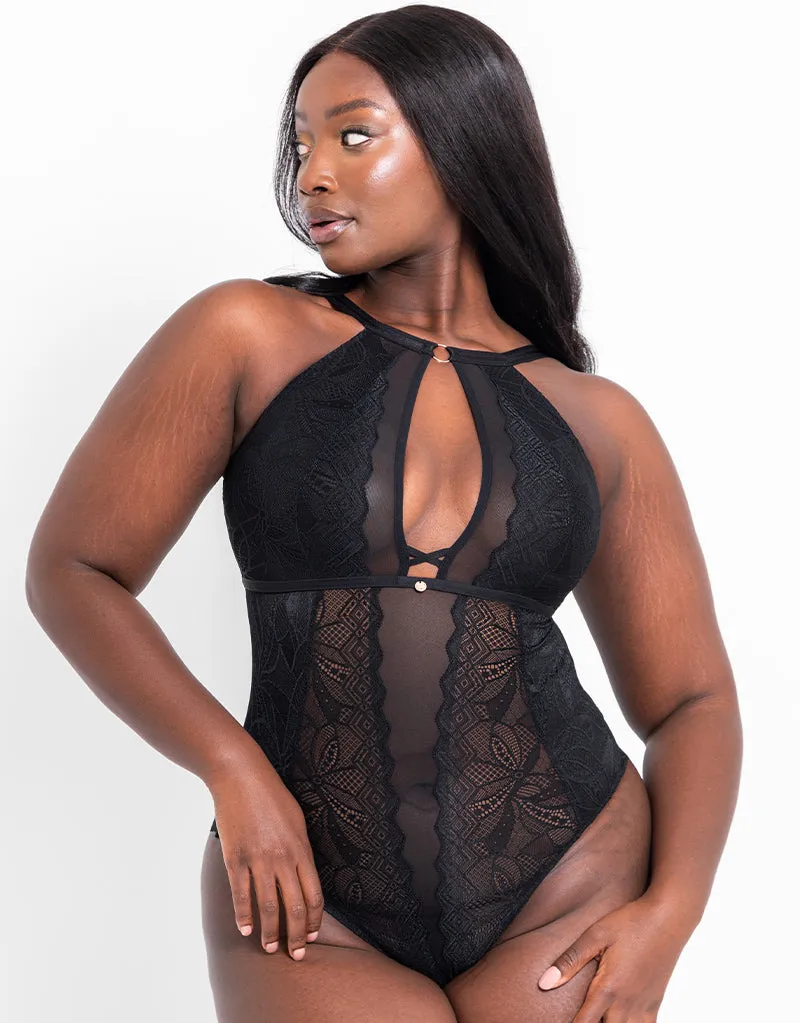 Scantilly Opulence Multiway Stretch Lace Body Black