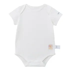 Sea Island Cotton Short-Sleeve Romper Suit