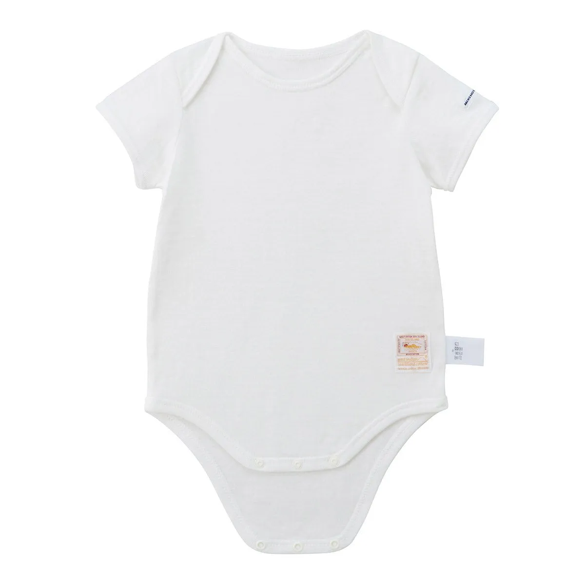 Sea Island Cotton Short-Sleeve Romper Suit