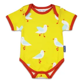 Short sleeve bodysuit- seagull print