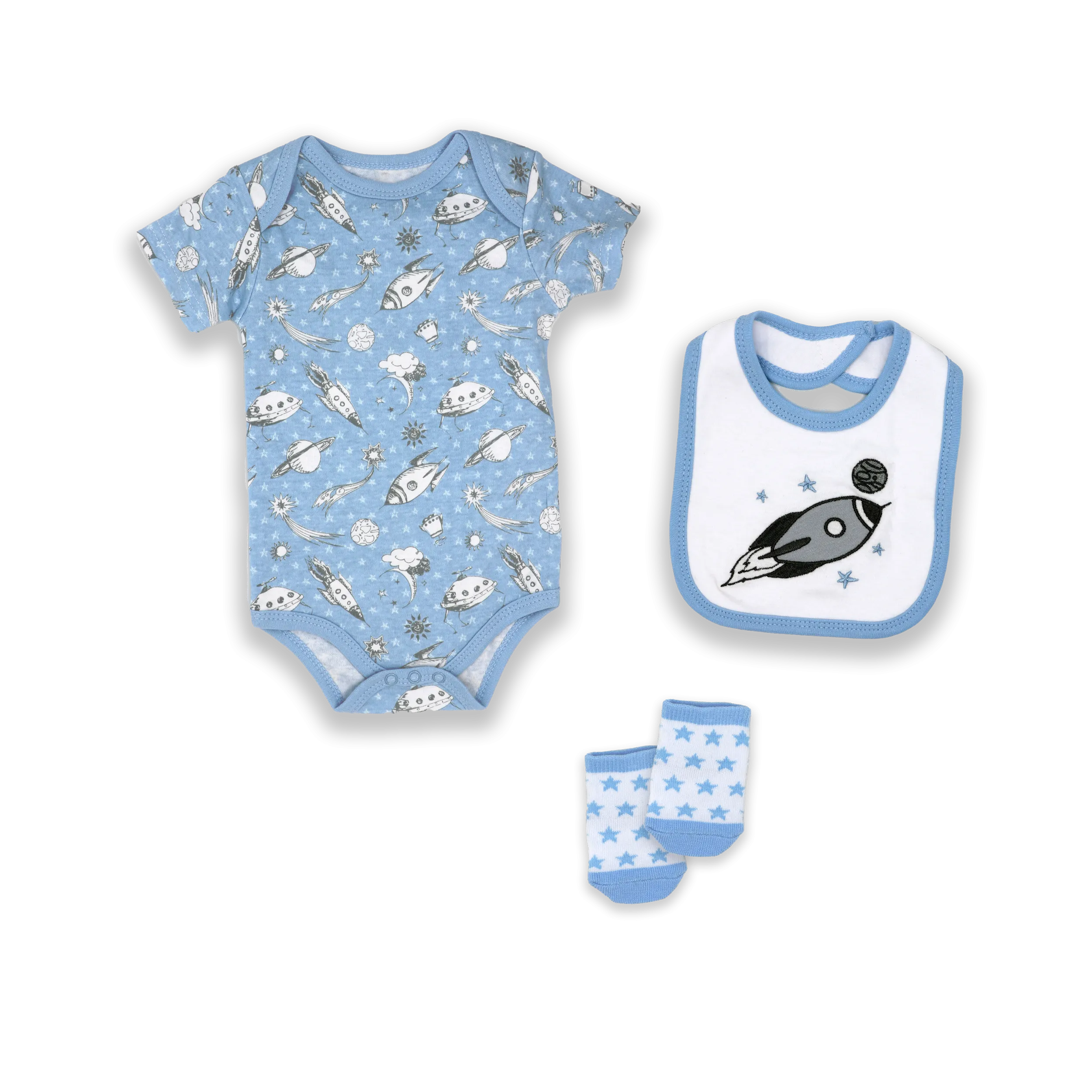 Space Baby Bodysuit Box Gift Set