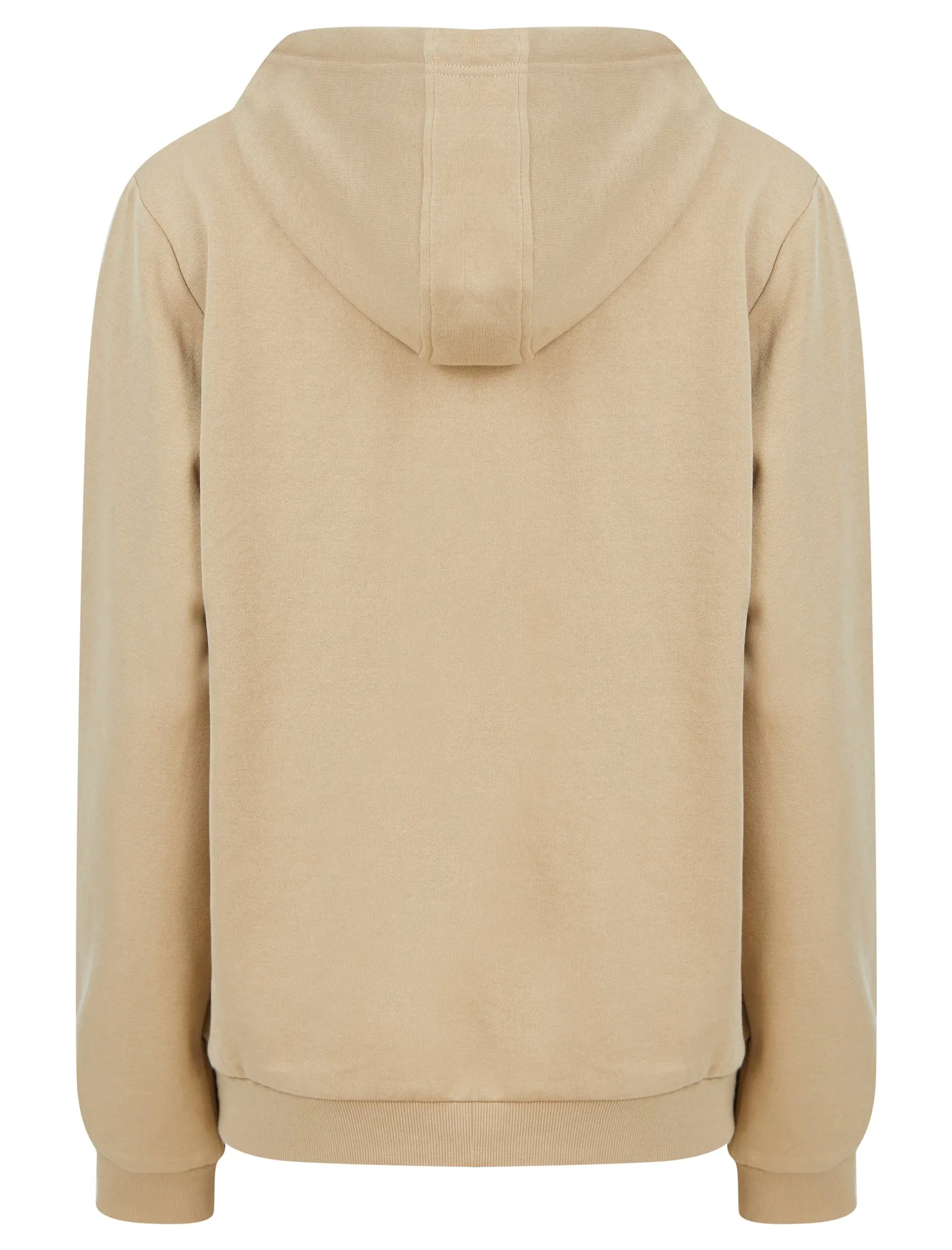 Sparked Sequin Motif Brushback Fleece Pullover Hoodie in Beige - Tokyo Laundry