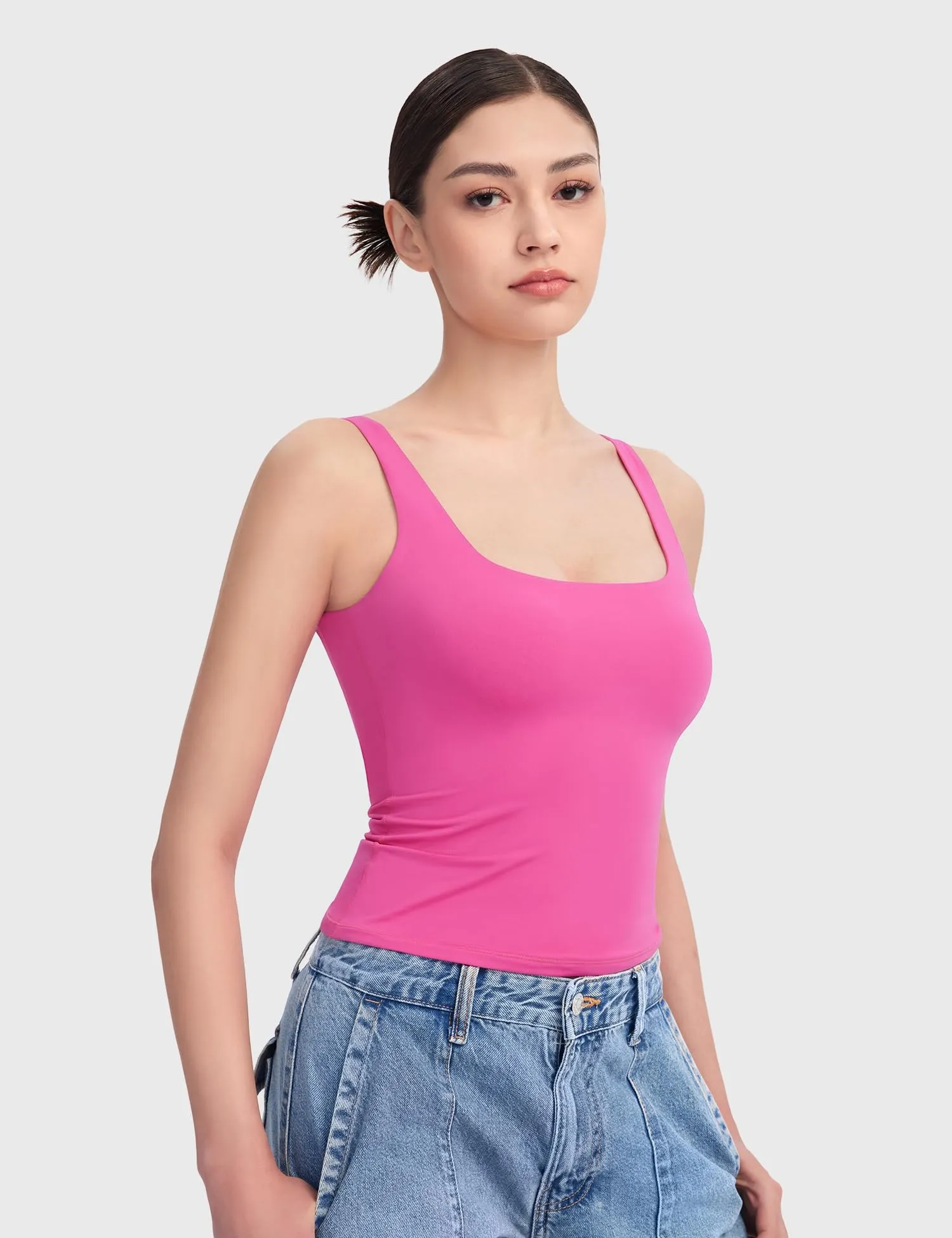 Square Neck Sleeveless Top