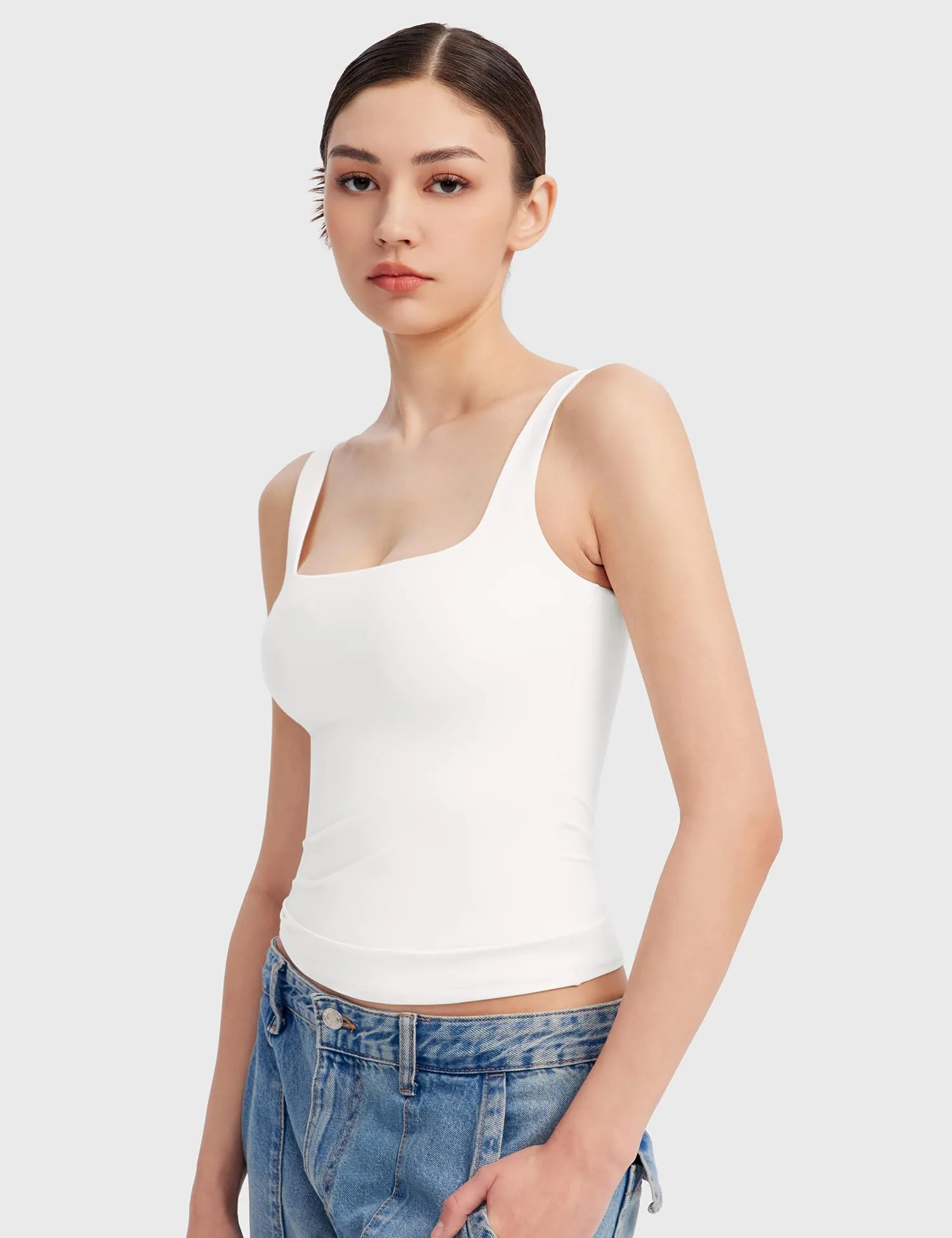 Square Neck Sleeveless Top