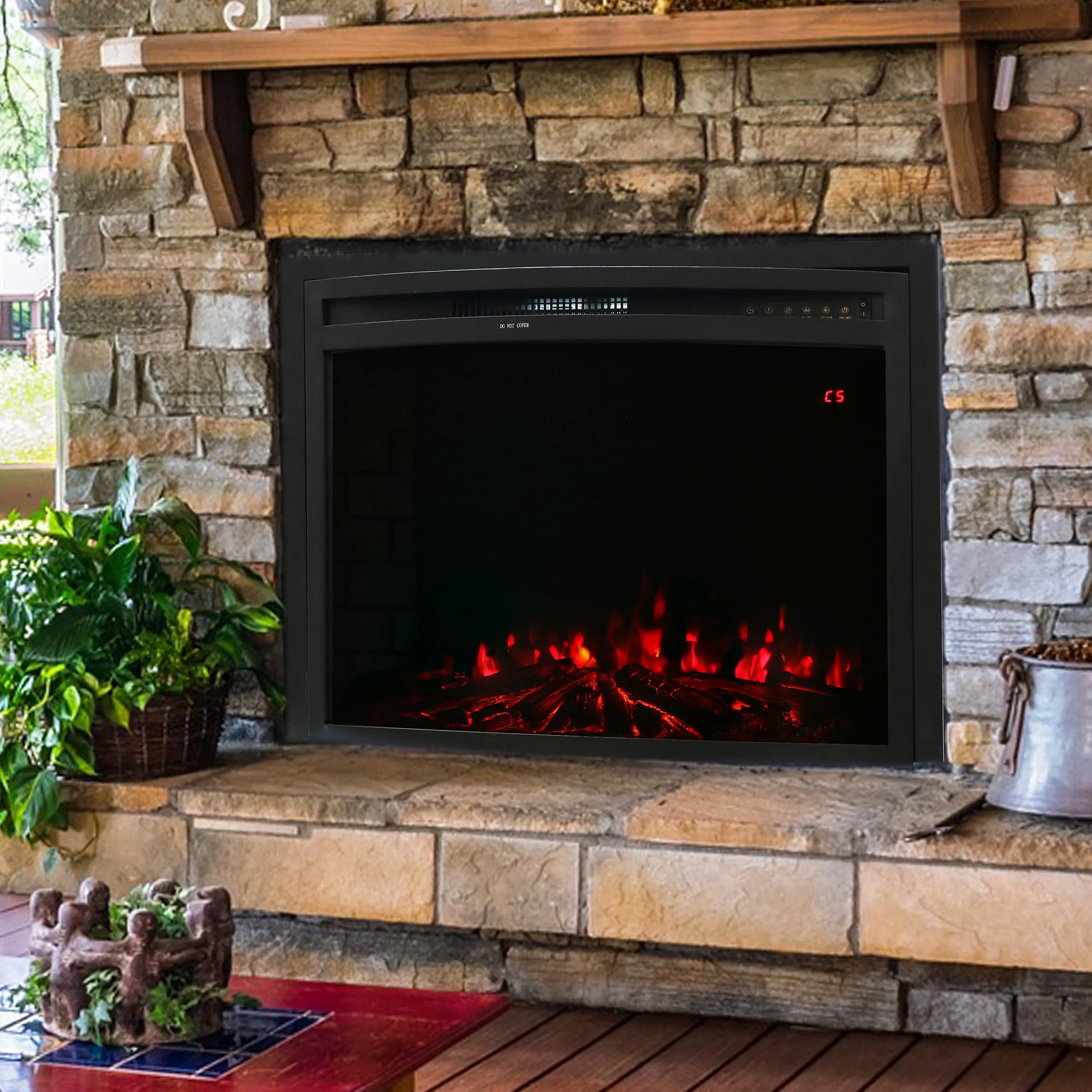 Sunnydaze Cozy Warmth Indoor Electric Fireplace Insert