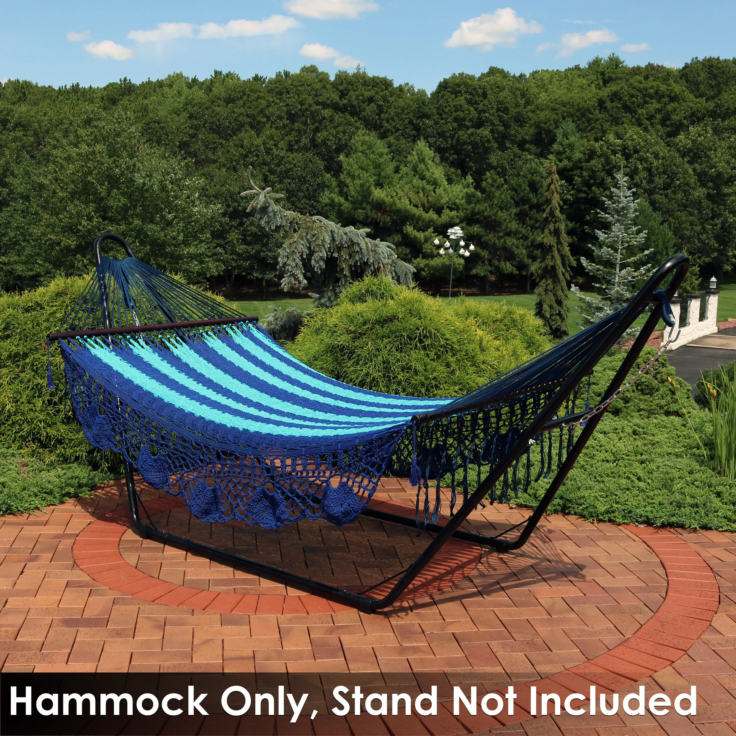 Sunnydaze Deluxe American Style 2-Person Hammock with Spreader Bars