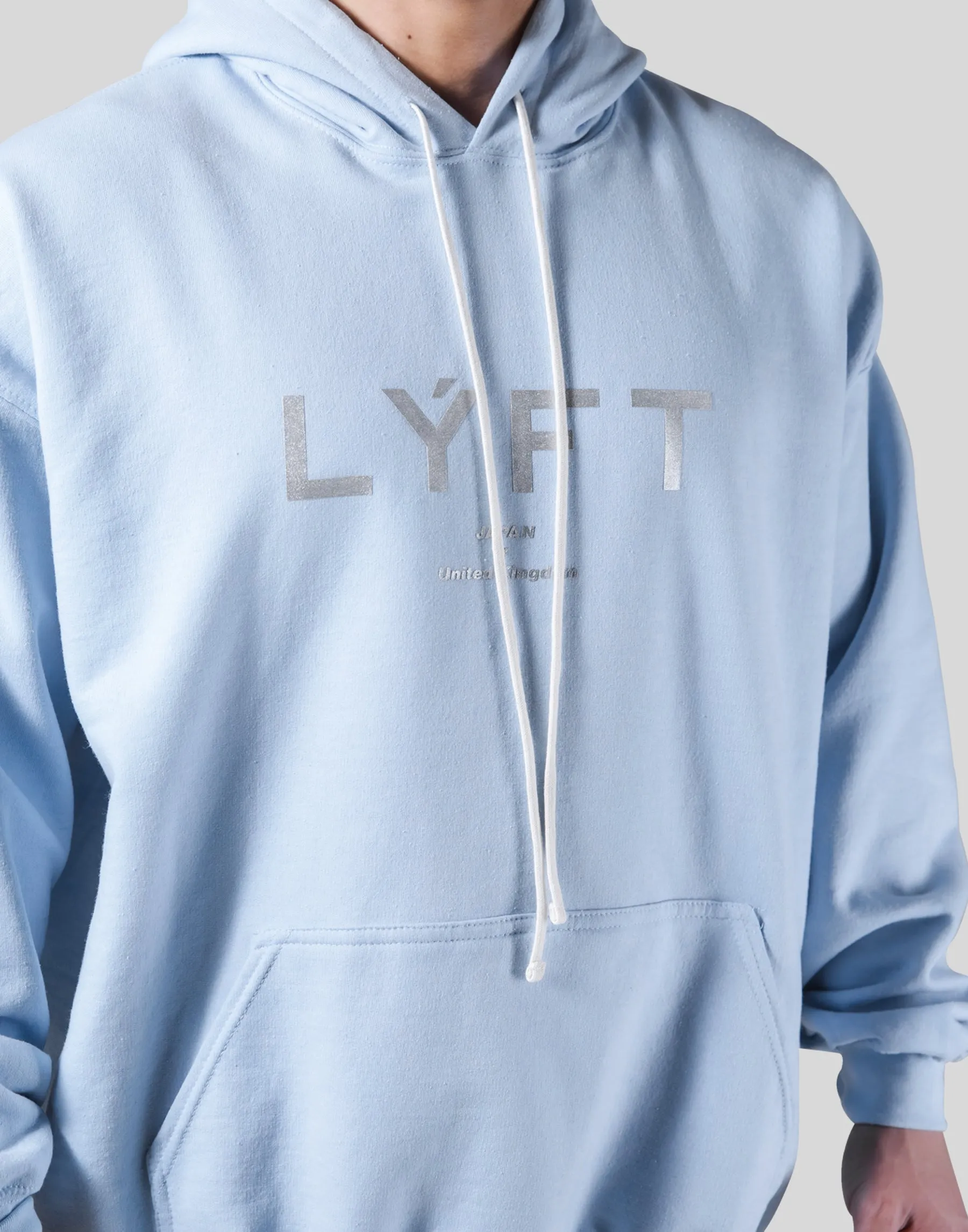 Symbolic Emblem Pullover Hoodie - Light Blue