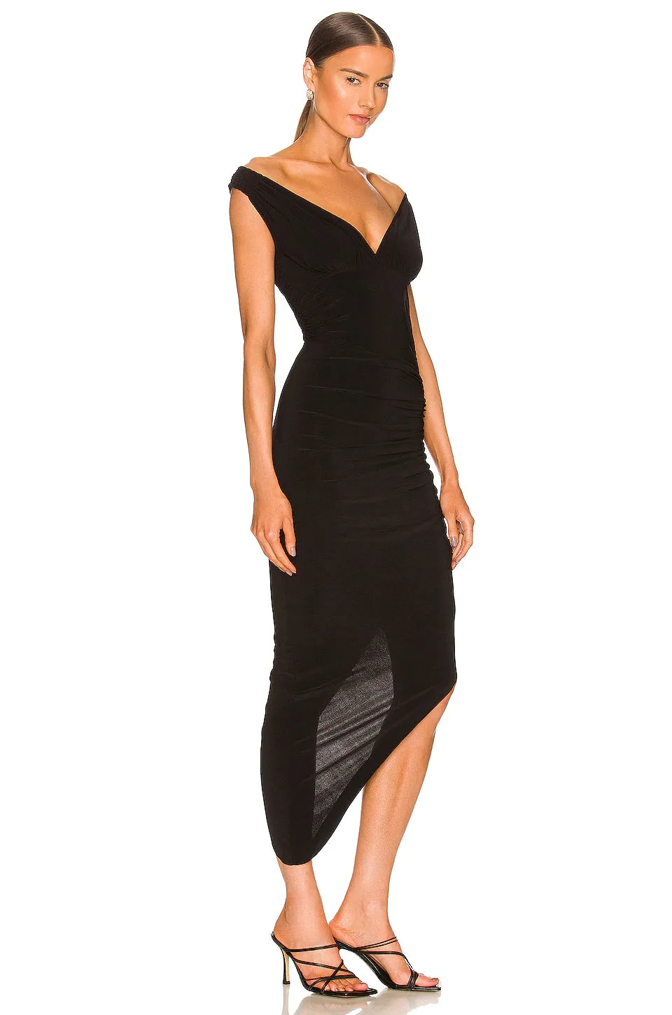 TARA SIDE DRAPE GOWN