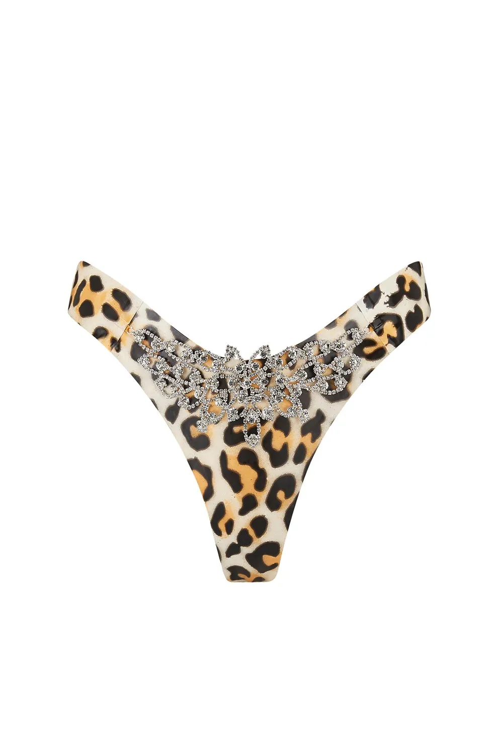 Tau Leopard Latex Thong