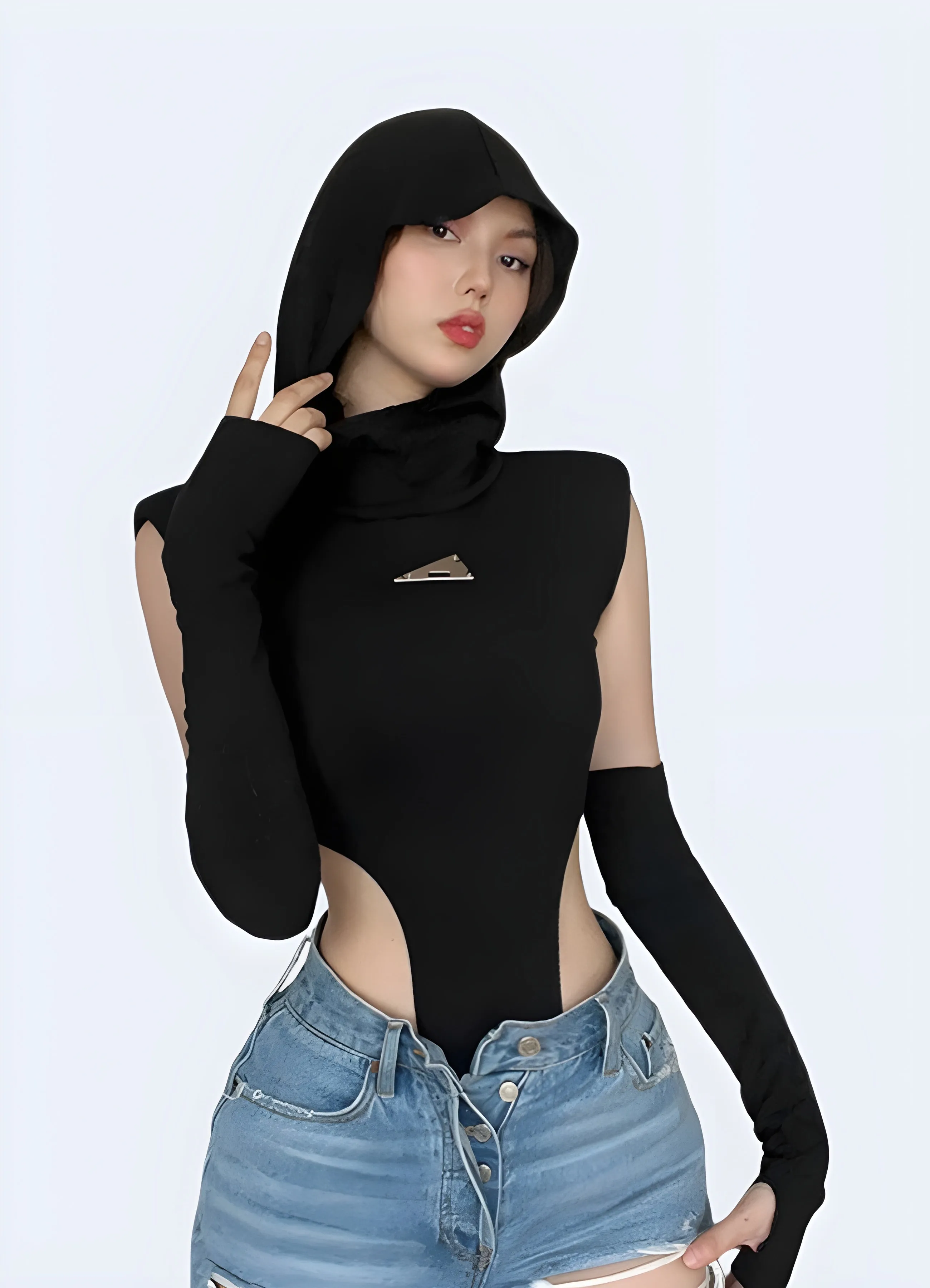 Techwear Hooded Bodysuit