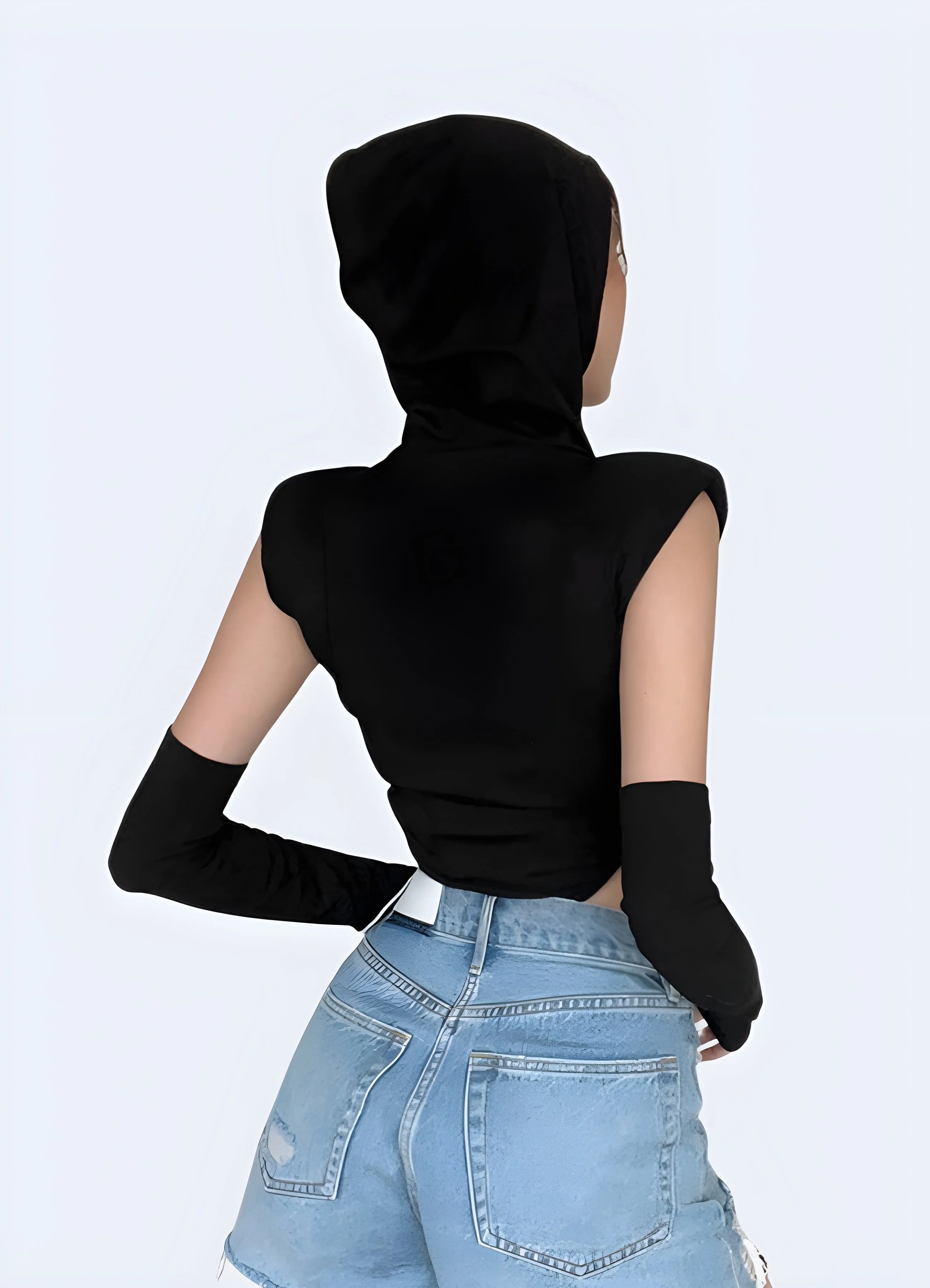 Techwear Hooded Bodysuit