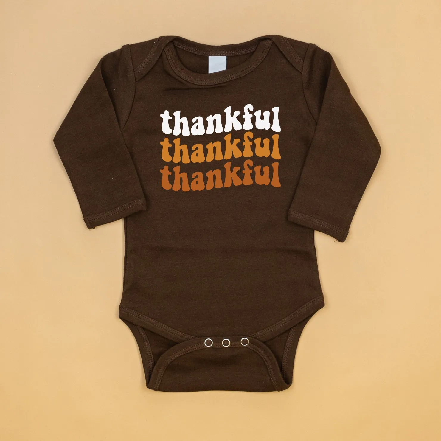 Thankful Thankful Thankful | Brown Bodysuit