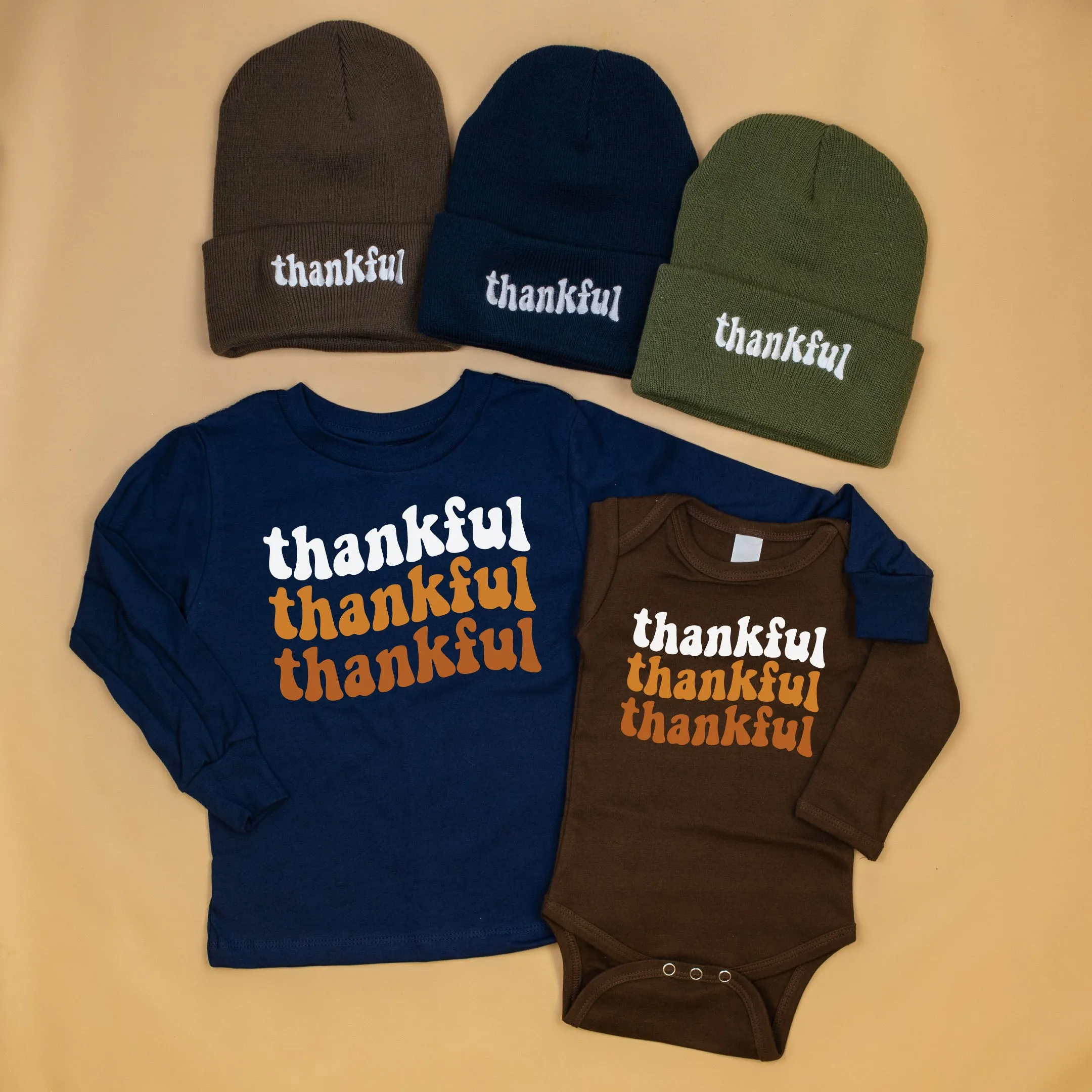 Thankful Thankful Thankful | Brown Bodysuit