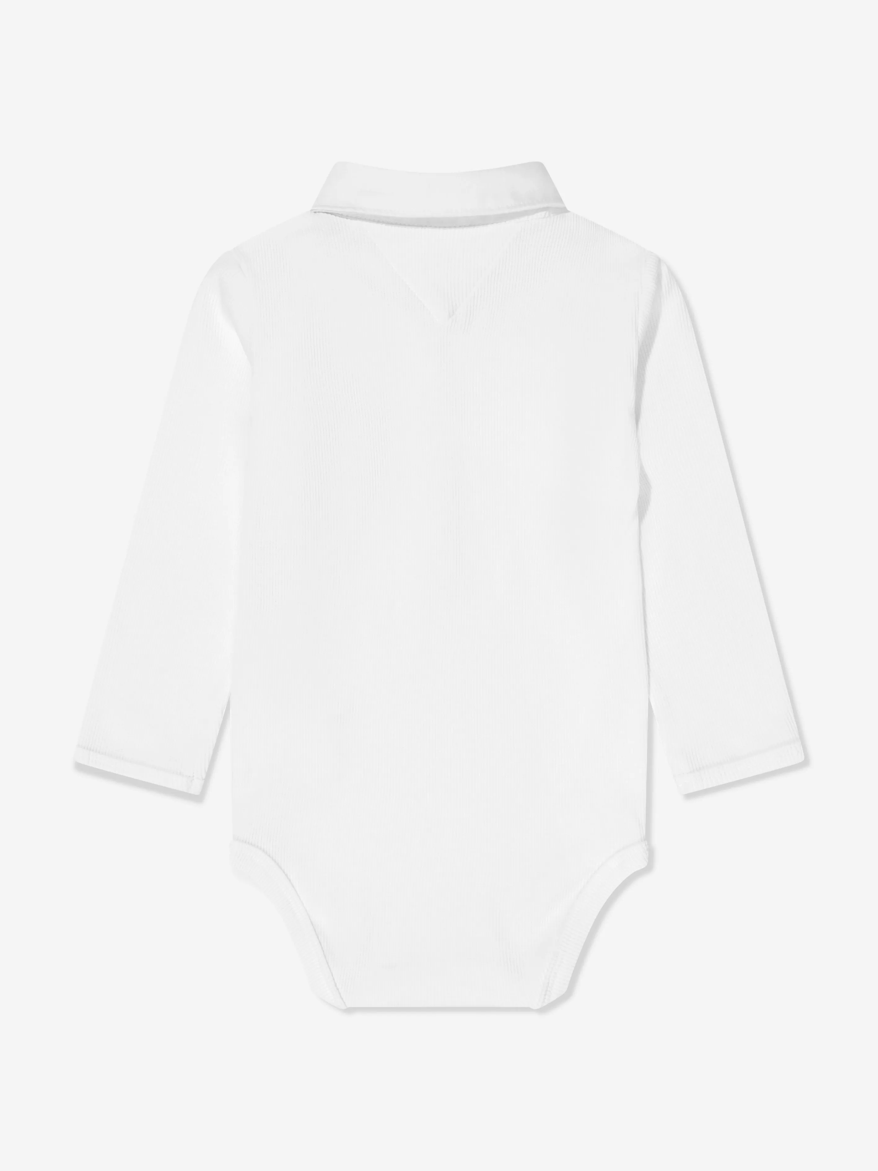 Tommy Hilfiger Baby Boys Rib Collar Bodysuit in White