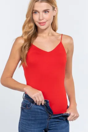 V-neck 2 Ply Cami Bodysuit