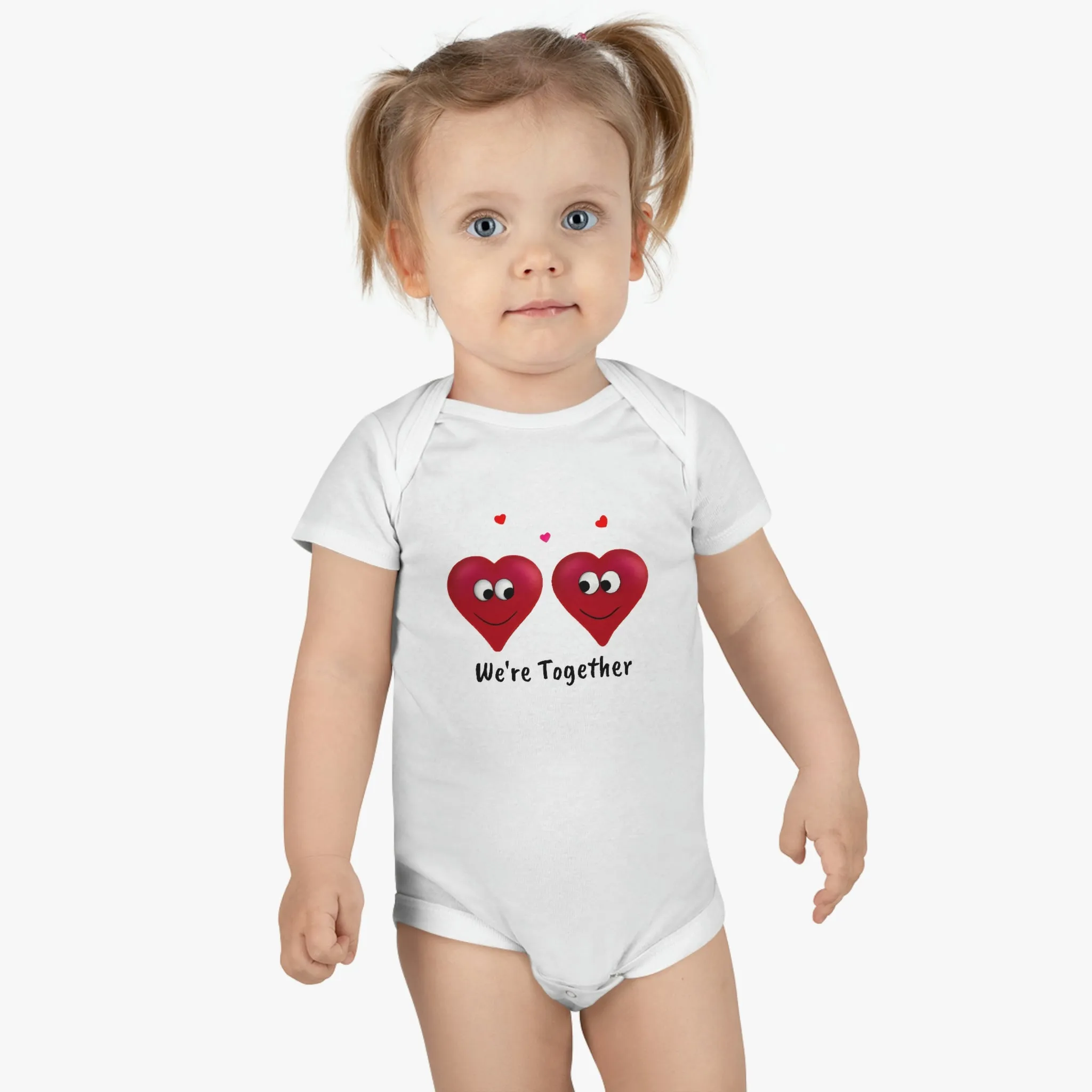 Valentine's "We're Together" Onesie® Organic Baby Bodysuit