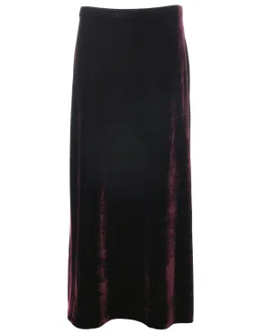 Velvet Midi Skirt - L