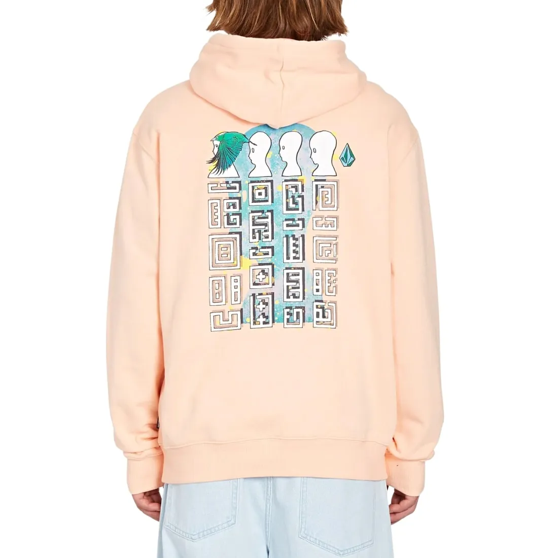 Volcom FA Ed Merlin Murray Pullover Hood - Peach Bud