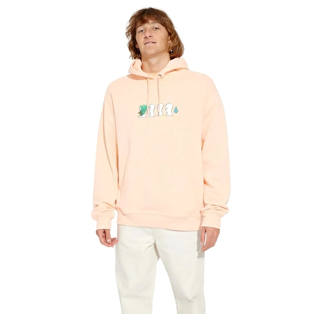 Volcom FA Ed Merlin Murray Pullover Hood - Peach Bud