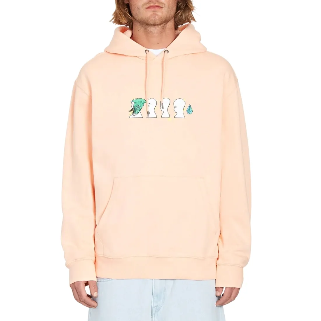 Volcom FA Ed Merlin Murray Pullover Hood - Peach Bud