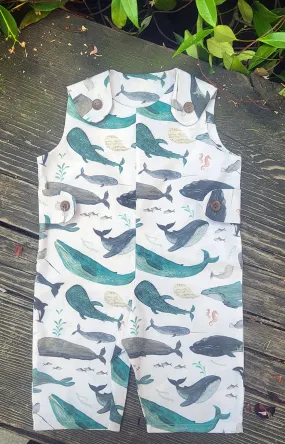 Whale Song Baby Romper