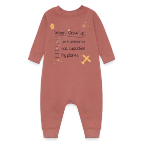 When I Grow Up Baby Fleece One Piece