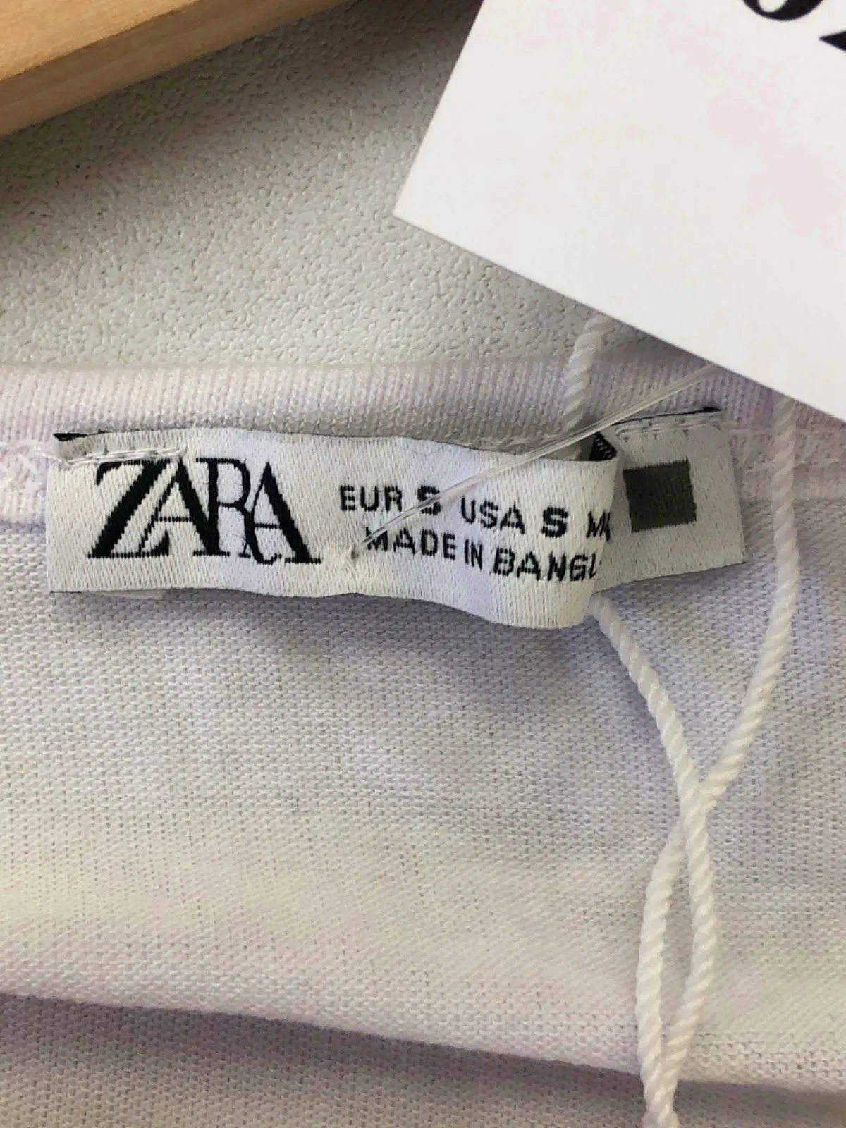 Zara White Long Sleeve Bodysuit UK S