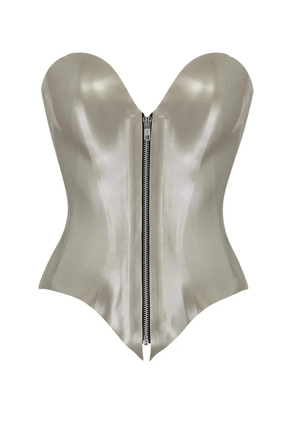 Zeta Zip Latex Corset